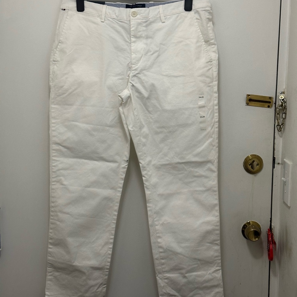 Tommy Hilfiger Cream Chinos for Men